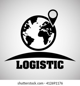 Logistic design. Shipping and Delivery conception 