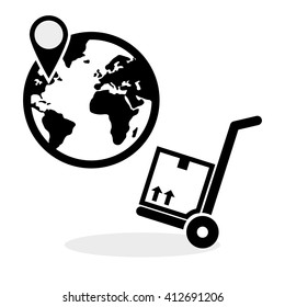 Logistic design. Shipping and Delivery conception 