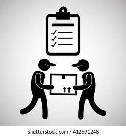 Logistic design. Shipping and Delivery conception 