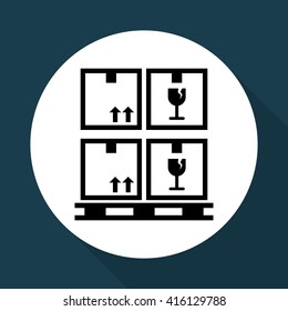 Logistic design. Shipping and Delivery conception 