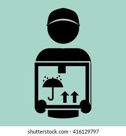 Logistic design. Shipping and Delivery conception 