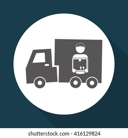 Logistic design. Shipping and Delivery conception 