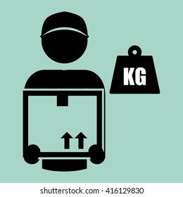 Logistic design. Shipping and Delivery conception 