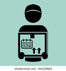 Logistic design. Shipping and Delivery conception 