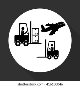Logistic design. Shipping and Delivery conception 
