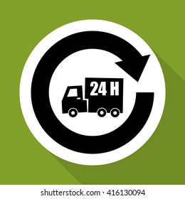 Logistic design. Shipping and Delivery conception 