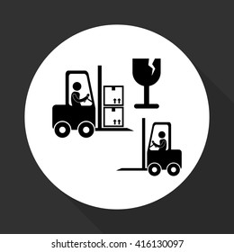 Logistic design. Shipping and Delivery conception 