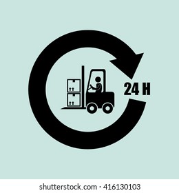 Logistic design. Shipping and Delivery conception 
