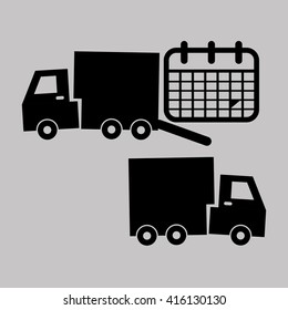 Logistic design. Shipping and Delivery conception 