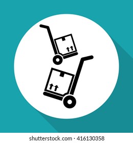 Logistic design. Shipping and Delivery conception 