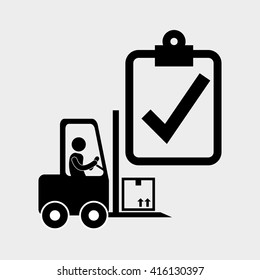 Logistic design. Shipping and Delivery conception 