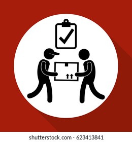 Logistic design. Shipping and Delivery conception 