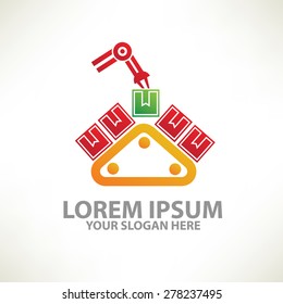 Logistic design,logo template,colour concept design,clean vector