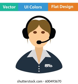 Taxi Dispatcher Icon Orange Background Black Stock Vector (Royalty Free ...