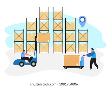 concepto de servicio de carga de distribución logística. entrega global banner de envío de importación a nivel mundial para página web de aterrizaje, presentación, social, afiche o imagen de medios impresos