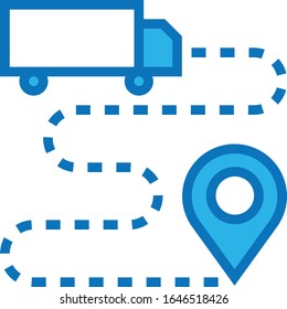 Logistic - Ecommerce icon set. High quality blue vector illustration for website and mobile application.