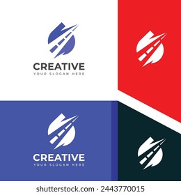 Logistic, fast shipping, fast delivery , Transport logistic logo design template.