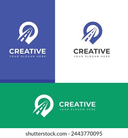 Logistic, fast shipping, fast delivery , Transport logistic logo design template.