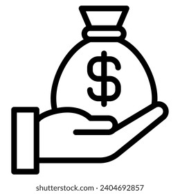 Ilustración vectorial de objeto de financiación logística