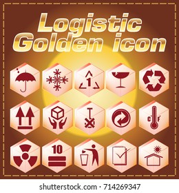 logistic golden icon