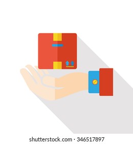 logistic goods flat icon