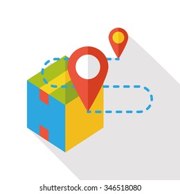 logistic goods flat icon