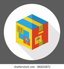 logistic goods flat icon