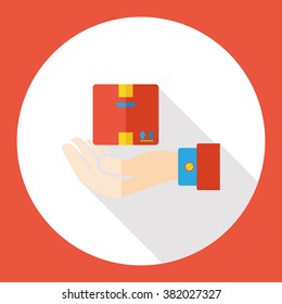 logistic goods flat icon