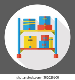 logistic goods flat icon