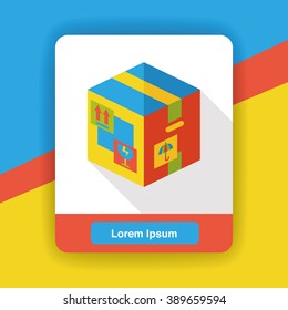 logistic goods flat icon