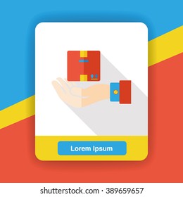 logistic goods flat icon