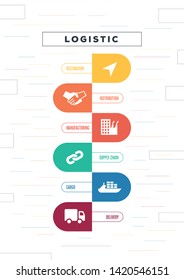 LOGISTIC ICON AND ILLUSTRATION CONCEPT