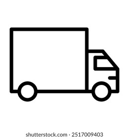 Logistic icon in minimalist style