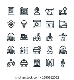 Logistic icon with outline style vector illustration