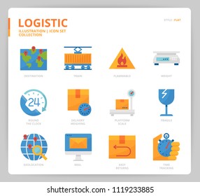 Logistic icon set 