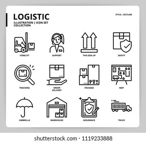 Logistic icon set 