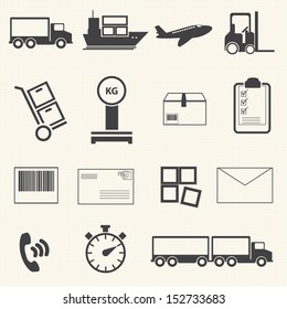 Logistic icon set