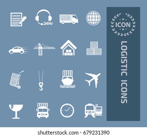 Logistic icon set,vector