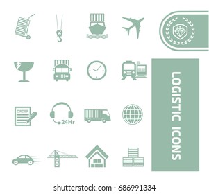 Logistic icon set,vector