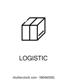 Logistic icon. Single high quality outline symbol for web design or mobile app. Thin line sign for design logo. Black outline pictogram on white background