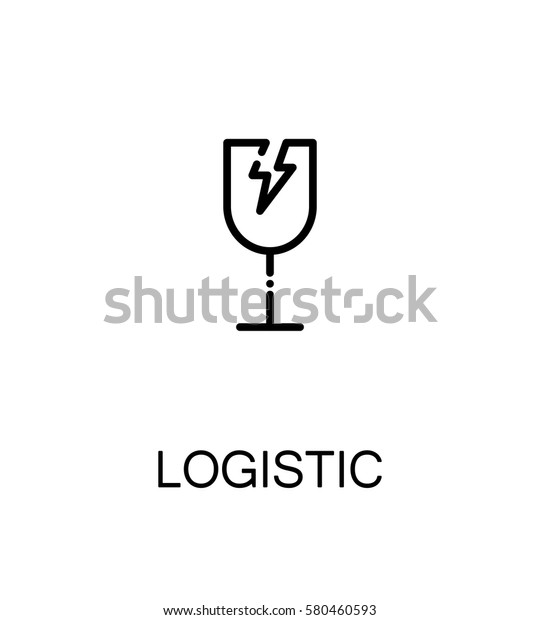 Logistic icon. Single high quality\
outline symbol for web design or mobile app. Thin line sign for\
design logo. Black outline pictogram on white\
background
