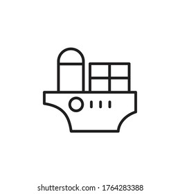 símbolo de símbolo del vector del icono logístico