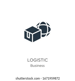 Logistic icon vector. Trendy flat logistic icon from business collection isolated on white background. Vector illustration can be used for web and mobile graphic design, logo, eps10