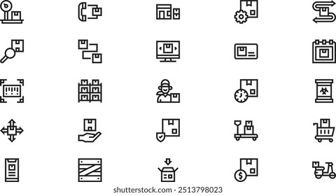 Coleção de ícones de vetor de alta qualidade com traço editável. Ideal para projetos profissionais e criativos.
