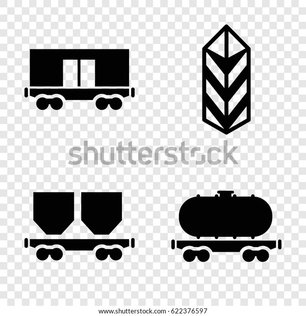 Logistic icons set. set of 4 logistic filled icons\
such as cargo