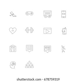 logistic icons set,  outline icons, vector icons set