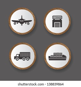 Logistic icons,vector