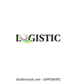 LOGISTIC letter logo design vector