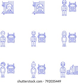 Logistic- Line Icon Set