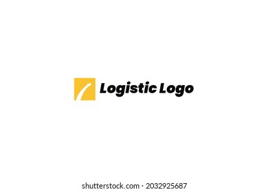 Logistic Logo For Business and Company. Modern Delivery Service Logo Template Design Vector.